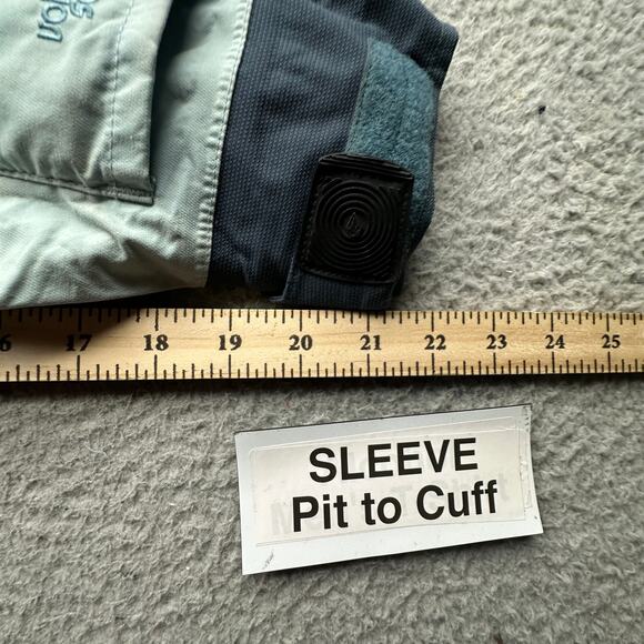 Vintage Volcom Snow Ski Jacket Womens Medium Blue Hooded Full Zip Pockets Hood - Picture 5 of 16